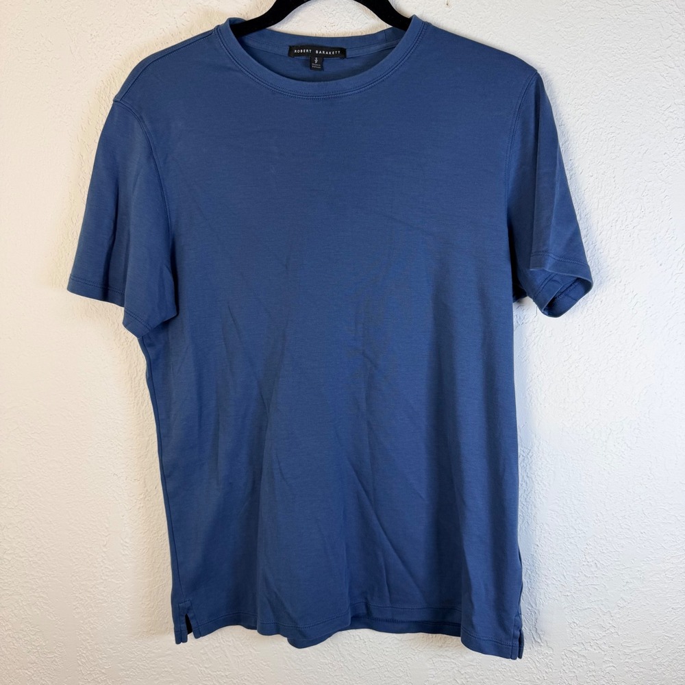Robert Barakett Men's S The Barakett Tee Poseidon Blue 100% Pima Cotton
